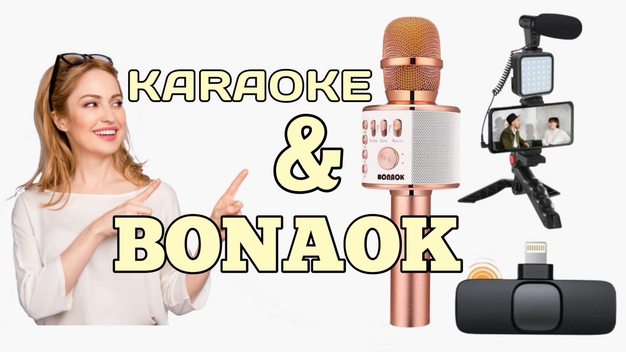How to charge a wireless microphone BONAOK and Karaoke