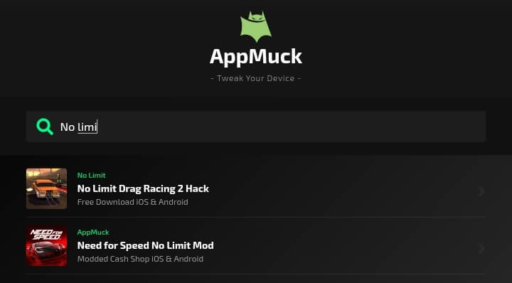 appmuck.com ios and android screenshot