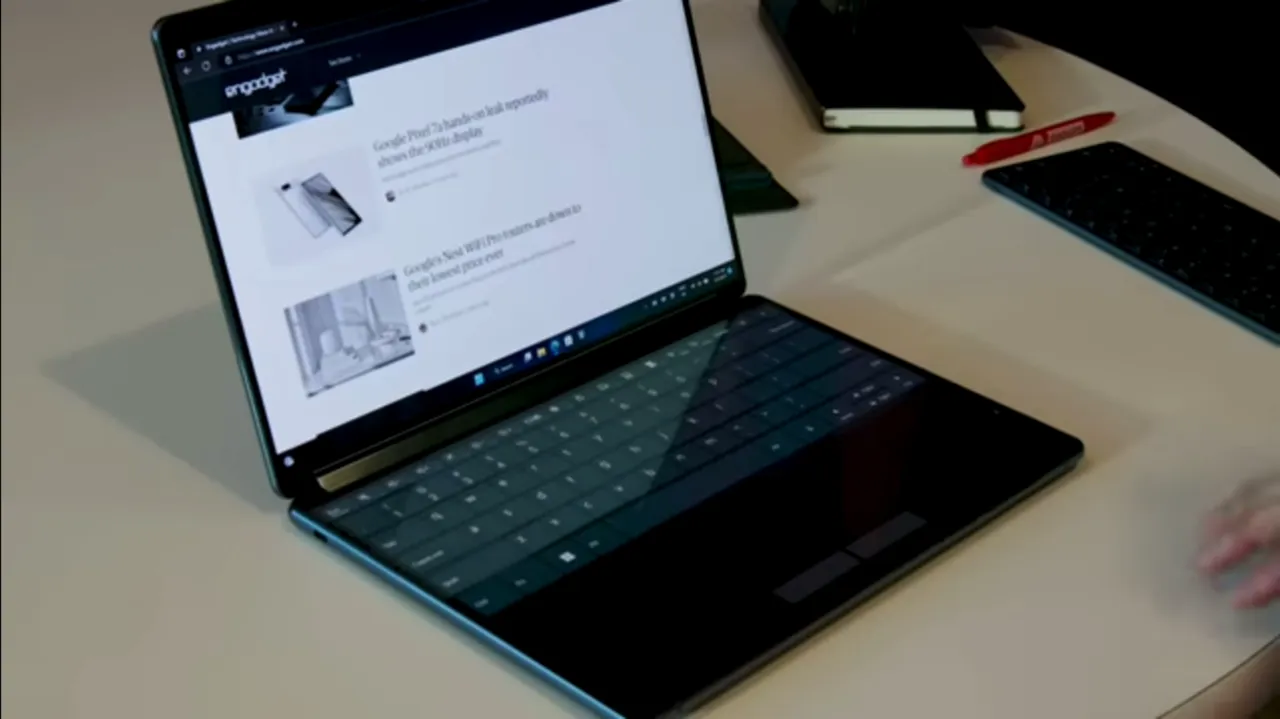 Lenovo Yogabook 9i dual screen keyboard 