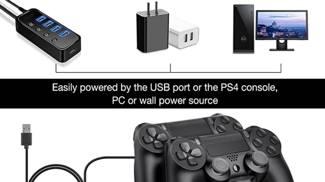 How to charge a PS4 controller 